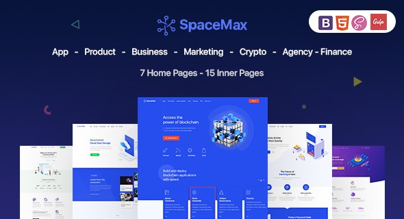 SpaceMax – 多用途产品展示HTML模板-蟹程序