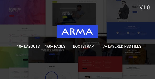 Arma – 多行业多用途HTML5模板-蟹程序