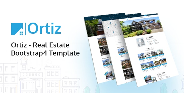 Ortiz – 房地产网站模板HTML5模板-蟹程序