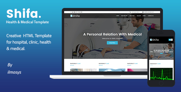 Shifa – 健康与医疗HTML5模板-蟹程序