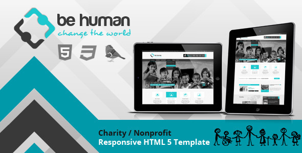 Be Human 企业创意XHTML5/CSS静态网站模板主题[失效]-蟹程序