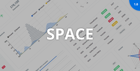Space v1.0 – 响应式管理面板HTML模板-蟹程序