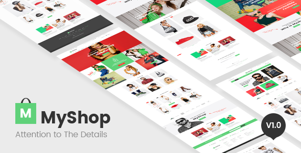 MyShop v1.0 – 响应式电子商务HTML模板-蟹程序