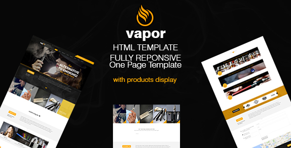 Vapor – 电子烟外贸品牌HTML模板-蟹程序