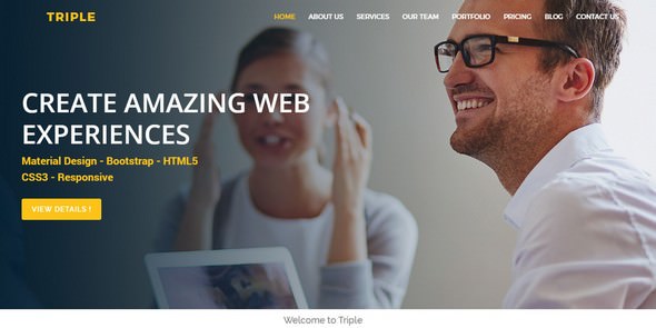 Triple v1.0 – 多用途 HTML5 模板-蟹程序