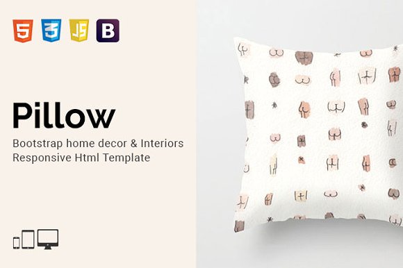 Pillow v1.0 – 家居装饰HTML5模板-蟹程序