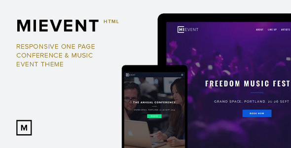 iEvent v1.0 – 视差音乐演唱会HTML模板-蟹程序