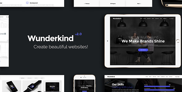 Wunderkind v2.1.3 – 单页时差HTML模板-蟹程序