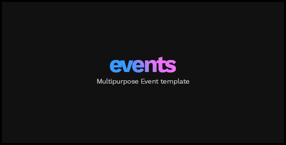 EVENTS – 多用途会议活动HTML模板-蟹程序