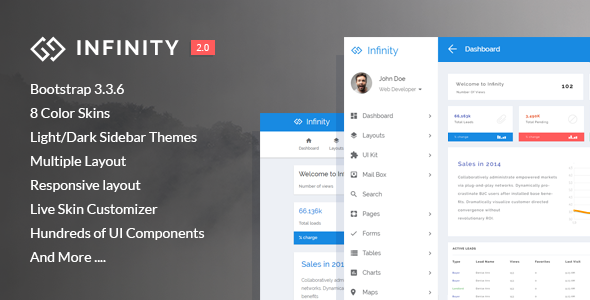 Infinity v2.0 – 响应式APP管理面板-蟹程序