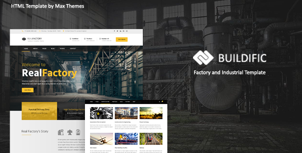 Buildific – 工厂/工业HTML模板[失效]-蟹程序
