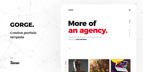 Gorge – 创意作品展示HTML模板-蟹程序
