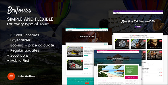 BESTOURS – 旅行多功能HTML模板 – v1.1-蟹程序