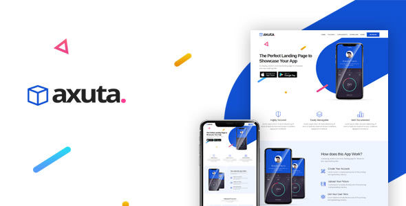 Axuta – App 着陆页模板-蟹程序