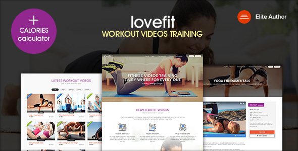 LOVEFIT – 健身视频HTML模板 – v1.2-蟹程序