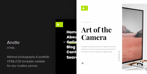 Anotte – 相册摄影HTML模板-蟹程序