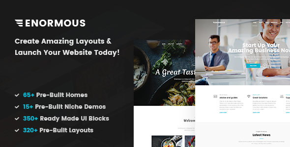 Enormous – 响应式多用途HTML5模板 – v1.0[失效]-蟹程序