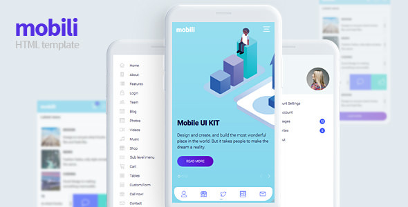 Mobili – 家具企业HTML移动模板-蟹程序