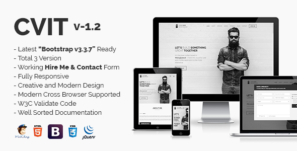 CVIT 作品展示vCard模板 – v1.2-蟹程序