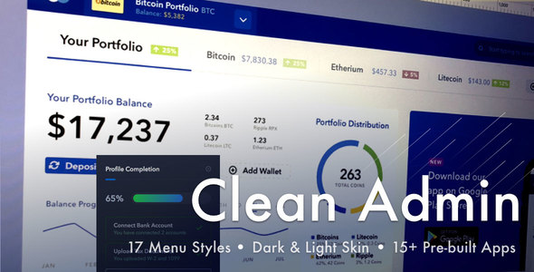 Light Admin – 比特币 HTML 模板 – v4.3.0-蟹程序