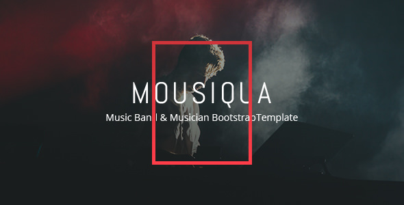 Mousiqua – 音乐乐队HTML模板-蟹程序