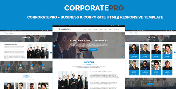 CorporatePro – 商业和企业HTML5响应模板-蟹程序
