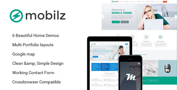 Mobilz – 响应式多用途HTML模板-蟹程序