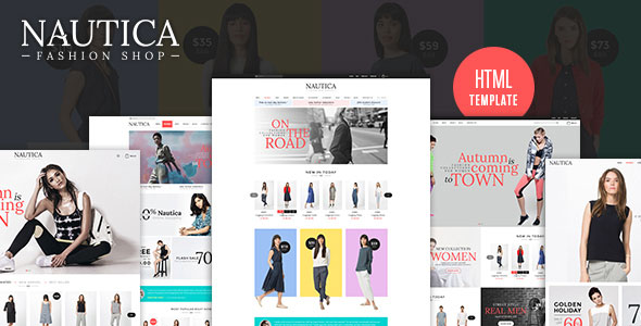 Nautica – 响应式电商HTML5模板-蟹程序