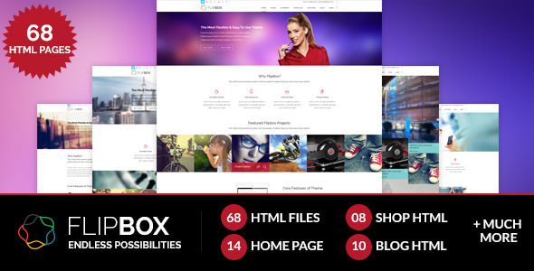 创客源码自适应 FlipBox 商务企业 HTML5模版-蟹程序