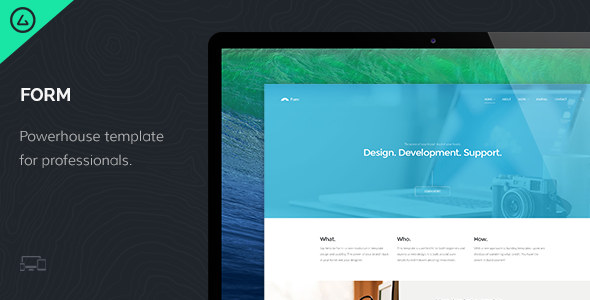 Form 响应扁平化HTML5+CSS3 静态网站模板-蟹程序