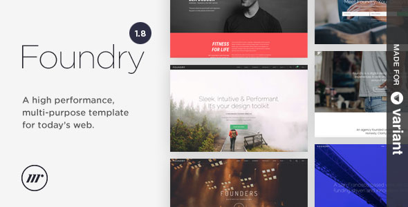 Foundry 多用途 HTML5网站模板-蟹程序