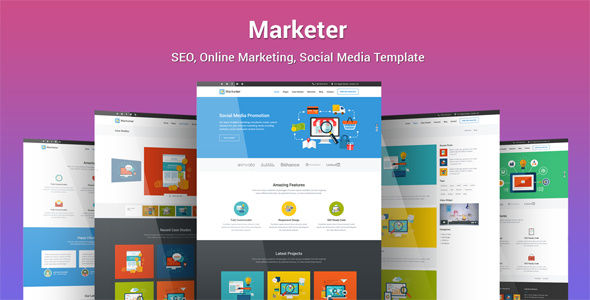 Marketer – SEO营销大师HTML模板-蟹程序