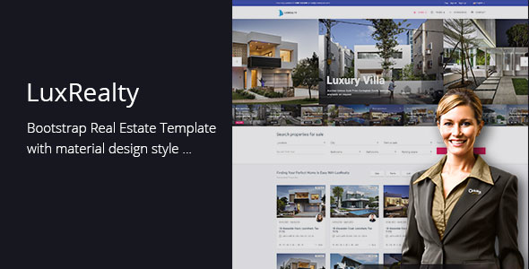 Lux Realty 地产置业 html模板-蟹程序
