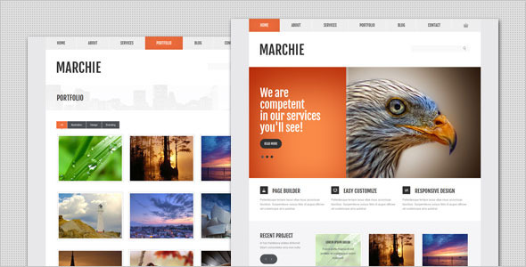 自适应 Marchie 企业 HTML5/CSS静态网站模板主题-蟹程序