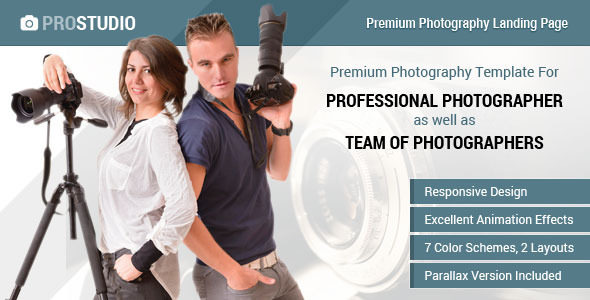Professional Photography – 专业摄影HTML着陆页-蟹程序