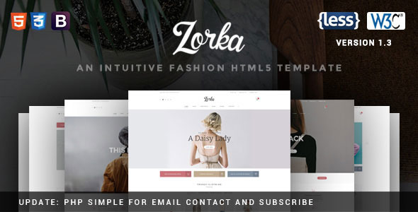 Zorka v1.3 – 时尚服饰HTML5模板-蟹程序