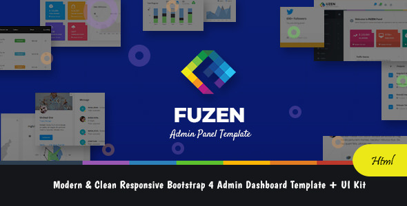 FuZEN -现代简约Bootstrap 4 + UI工具包[失效]-蟹程序