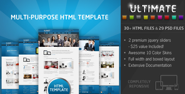 Ultimate 响应企业 HTML5模板-蟹程序
