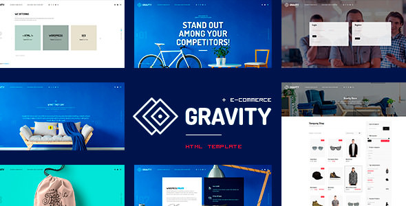 Gravity v1.0 – 创意展示HTML模板-蟹程序