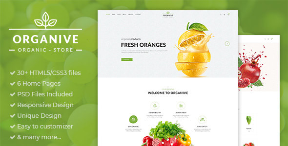Organive v1.0 – 有机商店HTML5模板[失效]-蟹程序