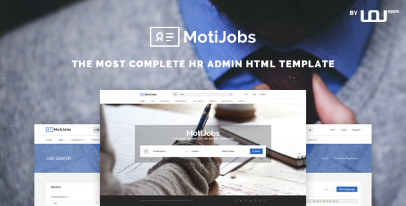 Motijobs v1.2 – 人力资源管理HTML5模板-蟹程序