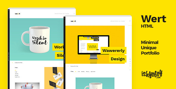 Wert HTML v1.0 – 迷你作品展示HTML模板-蟹程序