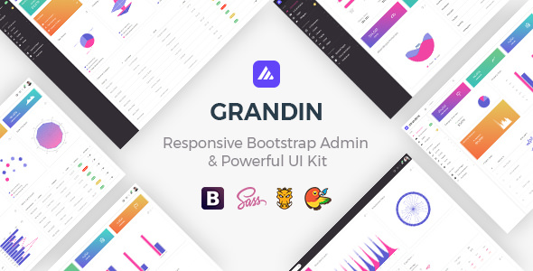 Grandin – 管理面板强大UI套件-蟹程序