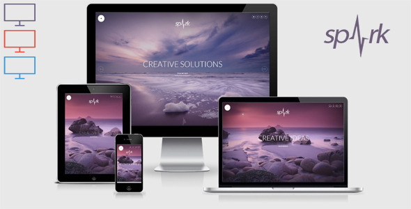 Spark – 独特自适应HTML5模板-蟹程序