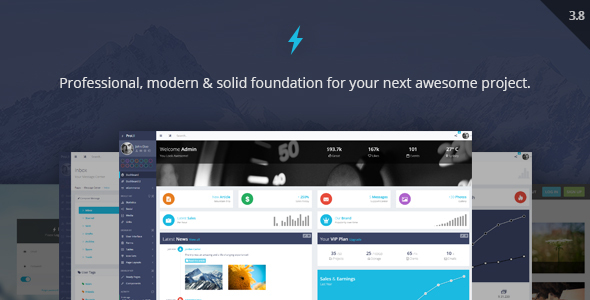 ProUI v3.8 – 响应式Bootstrap管理模板-蟹程序