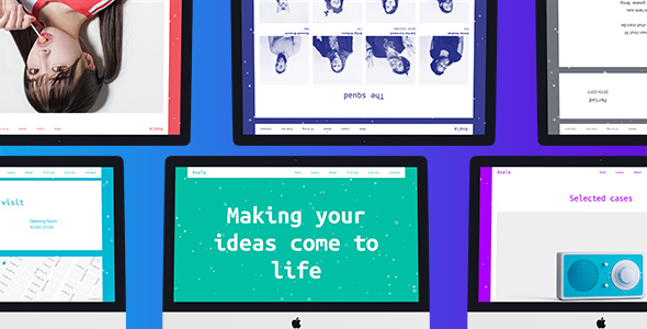 Axala – 创意工作室展示HTML模板-蟹程序