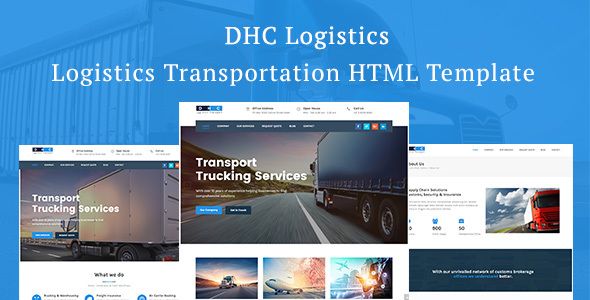 DHC | Logistics Transportation 物流运输HTML模板-蟹程序