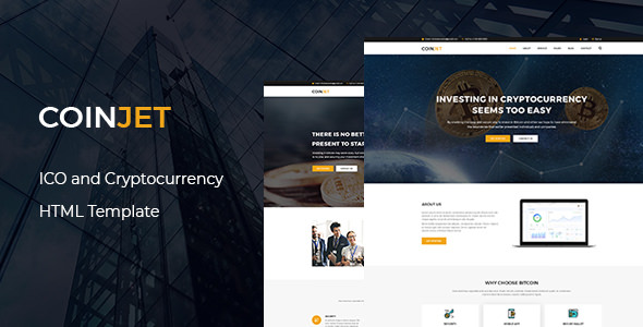 CoinJet – 加密货币HTML模板-蟹程序