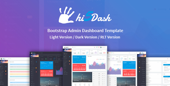 Hi5Dash – 后台管理面板HTML5模板-蟹程序