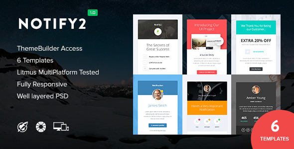 Notify2 – 通知邮件HTML模板-蟹程序